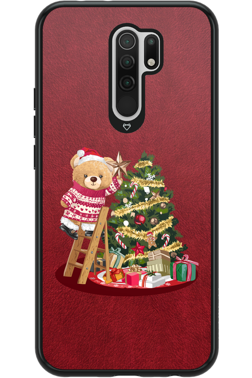Christmas Bear (Burgundy) - Xiaomi Redmi 9