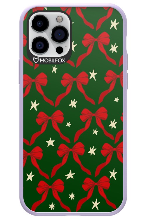 Bow & Stars (Green) - Apple iPhone 12 Pro