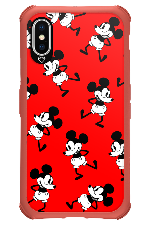 Iconic Mouse (red pattern) - Apple iPhone XS