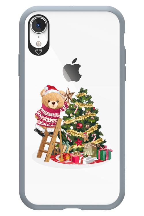 Christmas Bear (Transparent) - Apple iPhone XR