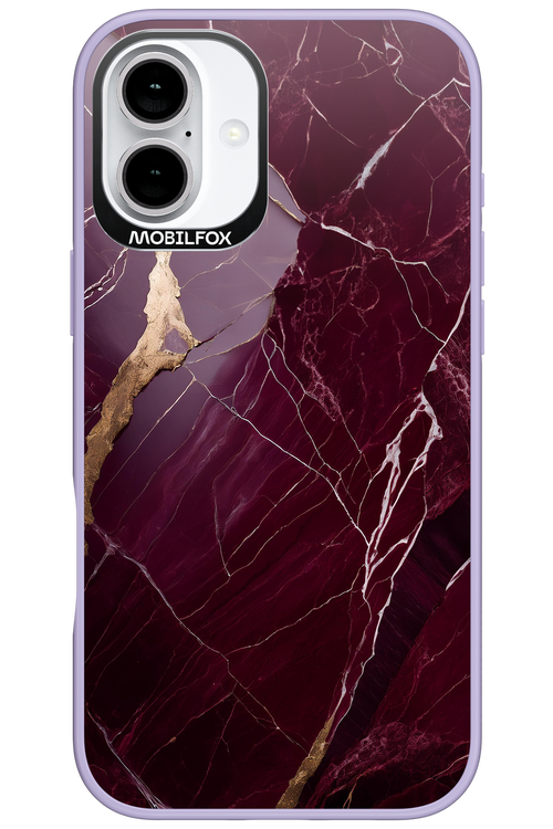 Burgundy Marble 2.0 - Apple iPhone 16 Plus