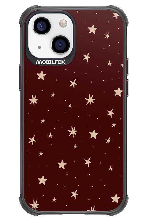 Burgundy Stars - Apple iPhone 13 Mini