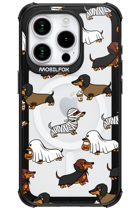 Scary Dachshund (Transparent) - Apple iPhone 15 Pro
