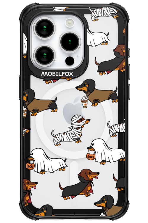 Scary Dachshund (Transparent) - Apple iPhone 15 Pro