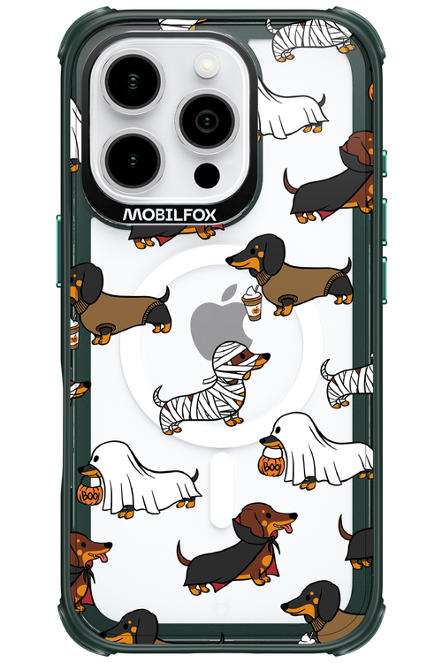 Scary Dachshund (Transparent) - Apple iPhone 16 Pro