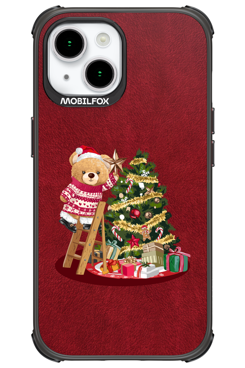 Christmas Bear (Burgundy) - Apple iPhone 15