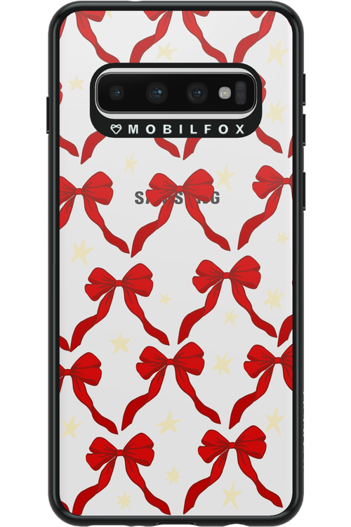 Bow & Stars (Transparent) - Samsung Galaxy S10