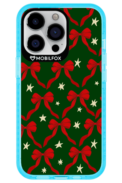 Bow & Stars (Green) - Apple iPhone 13 Pro