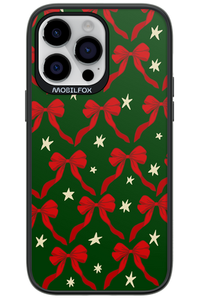 Bow & Stars (Green) - Apple iPhone 14 Pro Max