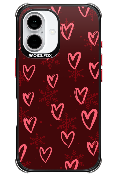 Christmas Hearts - Apple iPhone 16