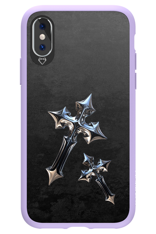 Chrome Crosses - Apple iPhone X