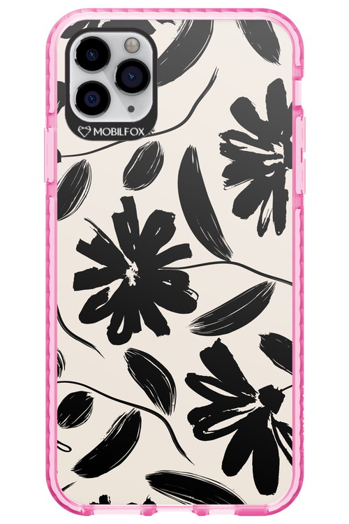 Monochrome Flowerss - Apple iPhone 11 Pro Max