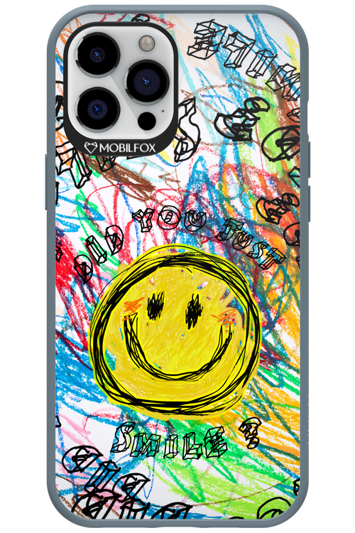 Crayon Smiley Colorful - Apple iPhone 12 Pro Max