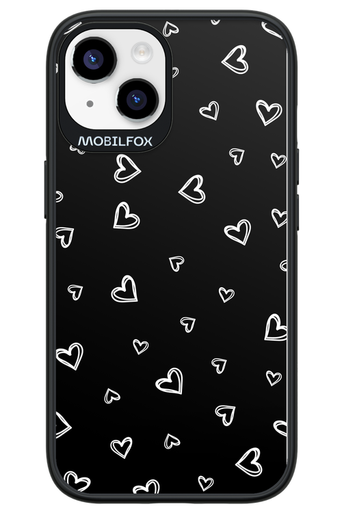 Monochrome Hearts 2.0 - Apple iPhone 14
