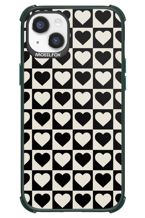 Checkered Heart - Apple iPhone 14 Plus