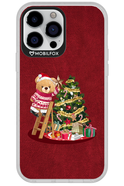 Christmas Bear (Burgundy) - Apple iPhone 13 Pro Max