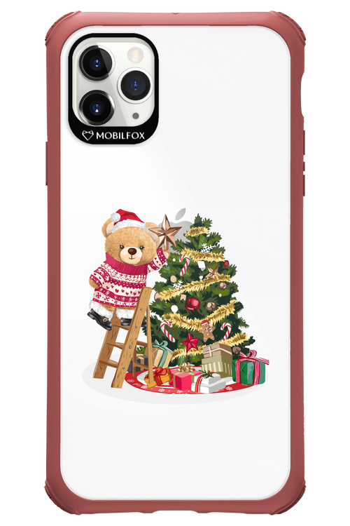 Christmas Bear (Transparent) - Apple iPhone 11 Pro Max