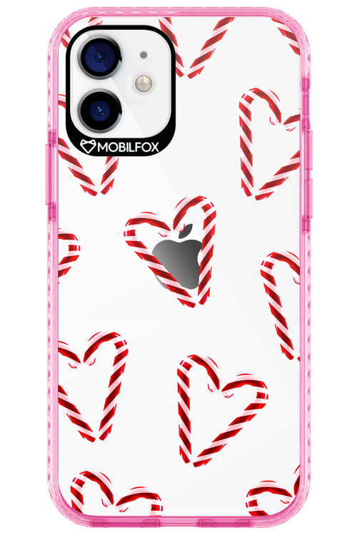 Candy Cane Hearts - Apple iPhone 12