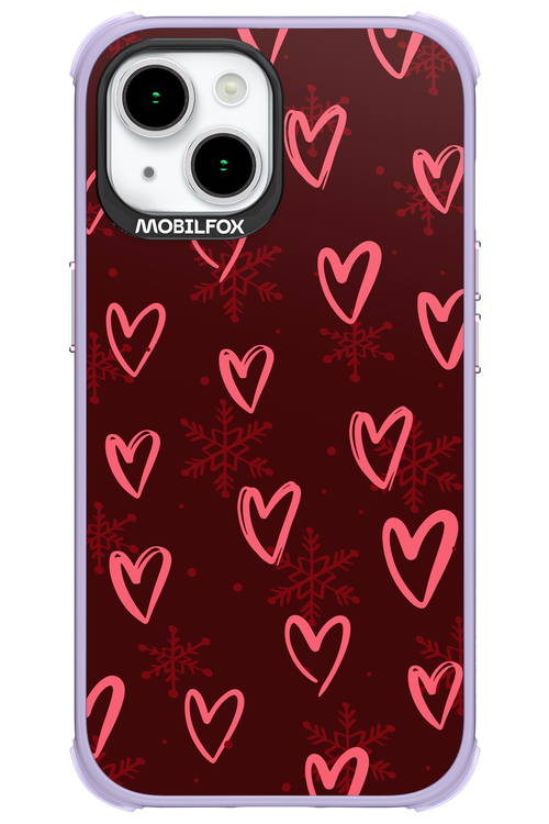 Christmas Hearts - Apple iPhone 15