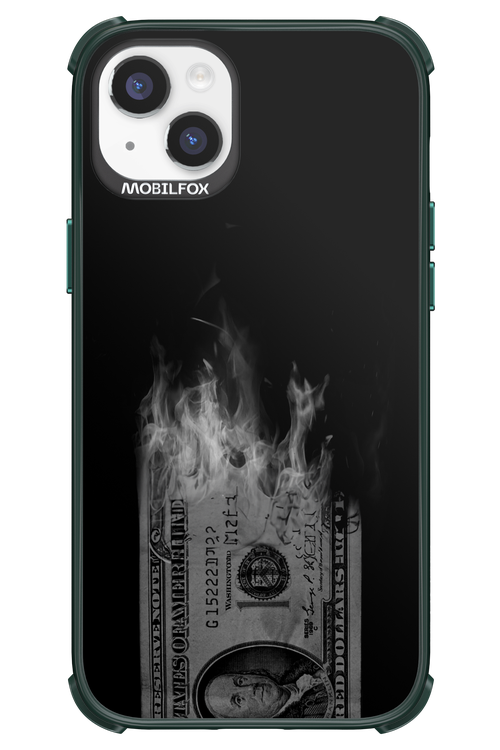 Money Burn B&W - Apple iPhone 14 Plus