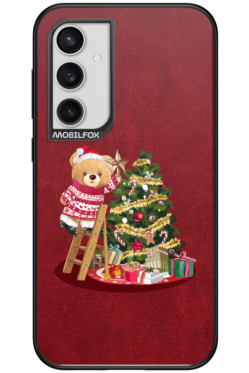 Christmas Bear (Burgundy) - Samsung Galaxy S23 FE