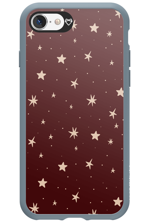 Burgundy Stars - Apple iPhone SE 2022