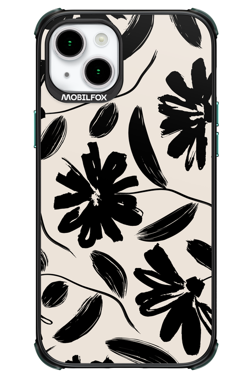 Monochrome Flowerss 2.0 - Apple iPhone 15 Plus