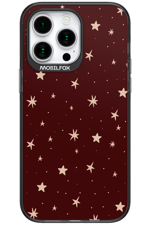 Burgundy Stars - Apple iPhone 15 Pro Max