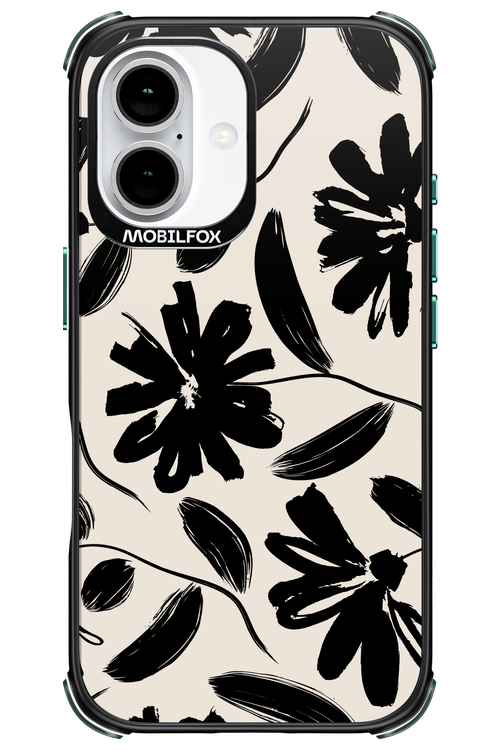 Monochrome Flowerss 2.0 - Apple iPhone 16