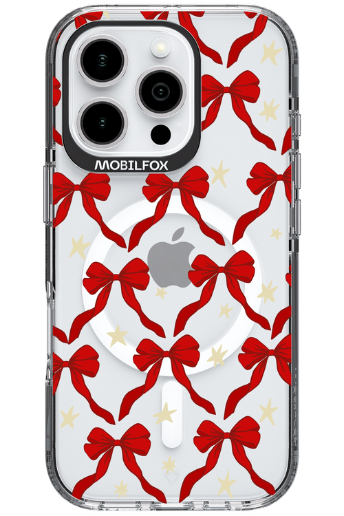 Bow & Stars (Transparent) - Apple iPhone 16 Pro