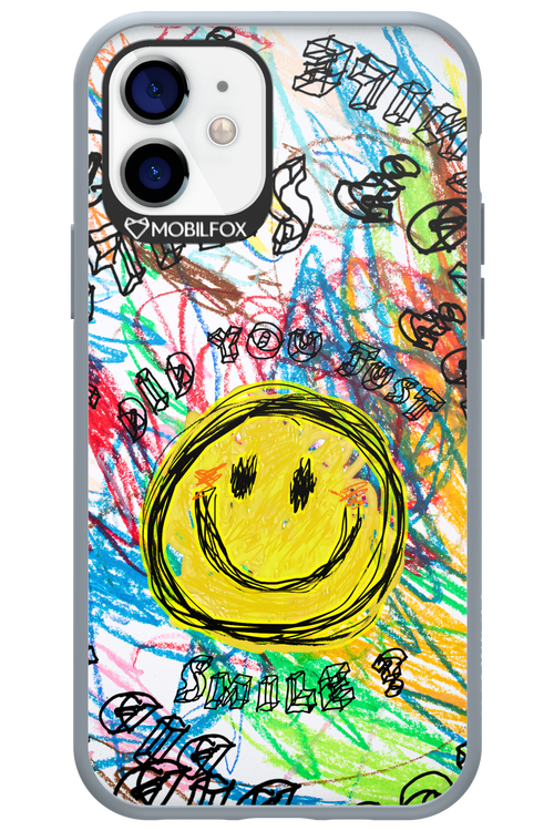 Crayon Smiley Colorful - Apple iPhone 12