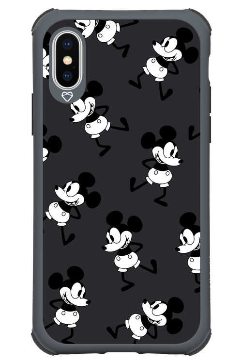 Iconic Mouse (antracite pattern) - Apple iPhone XS