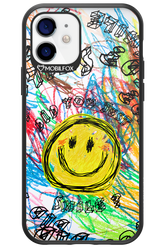 Crayon Smiley Colorful - Apple iPhone 12