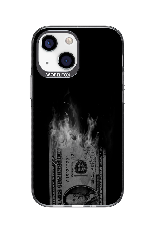 Money Burn B&W - Apple iPhone 13 Mini