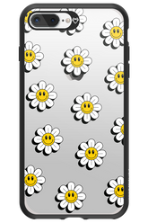 Smiley Flowers Transparent - Apple iPhone 7 Plus