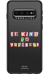 Be Kind To Yourself Black - Samsung Galaxy S10