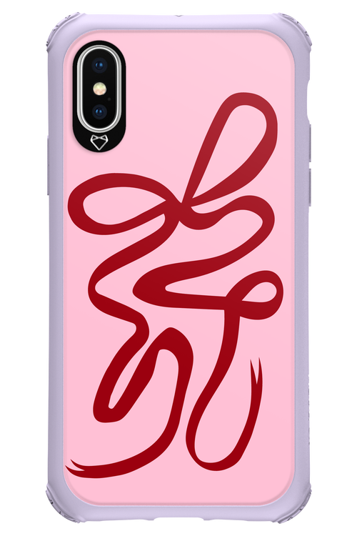 Burgundy Bow - Apple iPhone XS