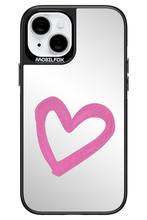 Pink Heart Mirror 2.0 - Apple iPhone 14