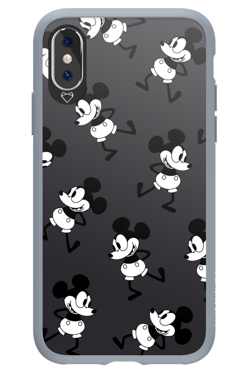 Iconic Mouse (antracite pattern) - Apple iPhone XS
