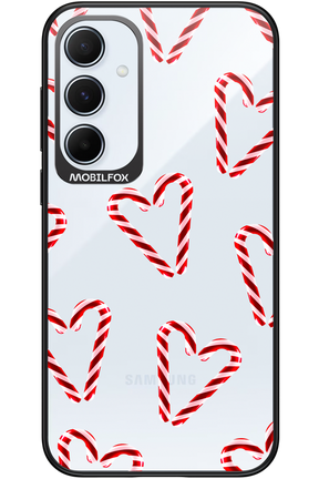 Candy Cane Hearts - Samsung Galaxy A55