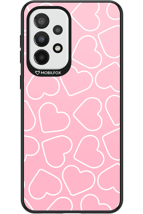 Line Heart Pink - Samsung Galaxy A33