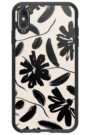 Monochrome Flowerss - Apple iPhone XS Max