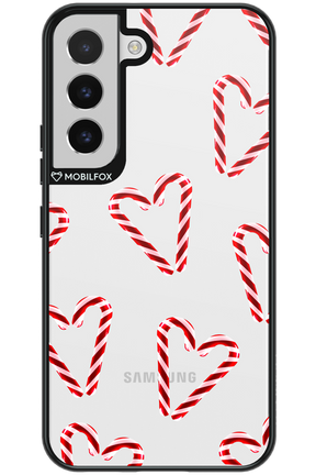 Candy Cane Hearts - Samsung Galaxy S22