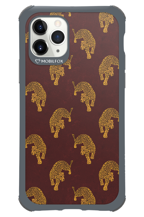 Burgundy Leopard Pattern - Apple iPhone 11 Pro