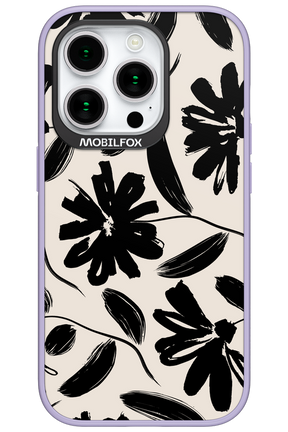 Monochrome Flowerss - Apple iPhone 15 Pro