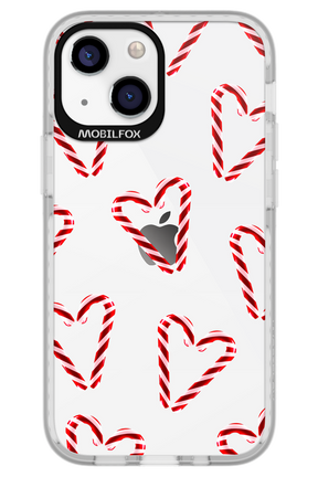 Candy Cane Hearts - Apple iPhone 13 Mini