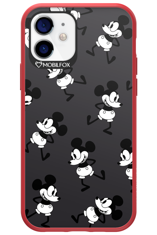Iconic Mouse (antracite pattern) - Apple iPhone 12