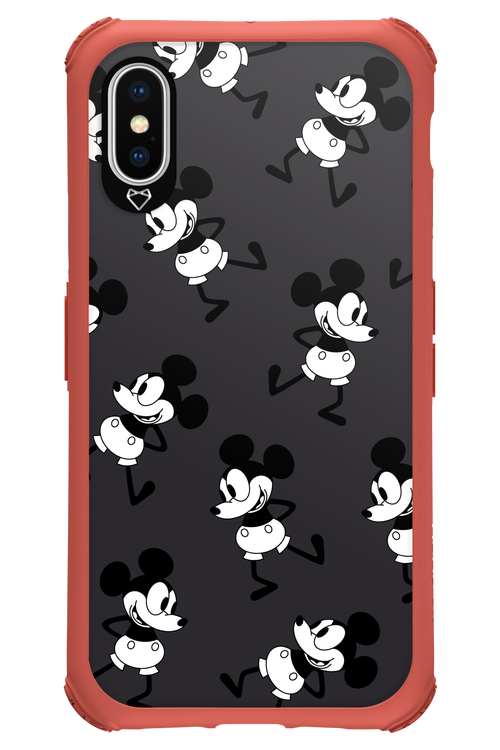 Iconic Mouse (antracite pattern) - Apple iPhone XS