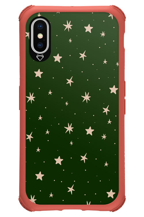 Forest Green Stars - Apple iPhone X
