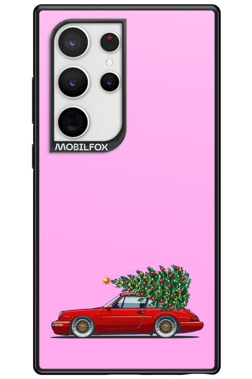 XMAS Car Pink - Samsung Galaxy S24 Ultra